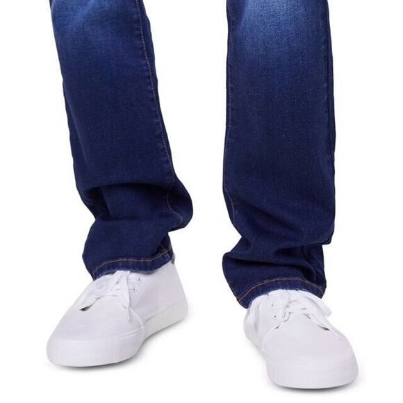 Lazer designer Men's Straight-Fit Jeans in Abe Dark Blue-Size 32x30 relaxed - Picture 3 of 4